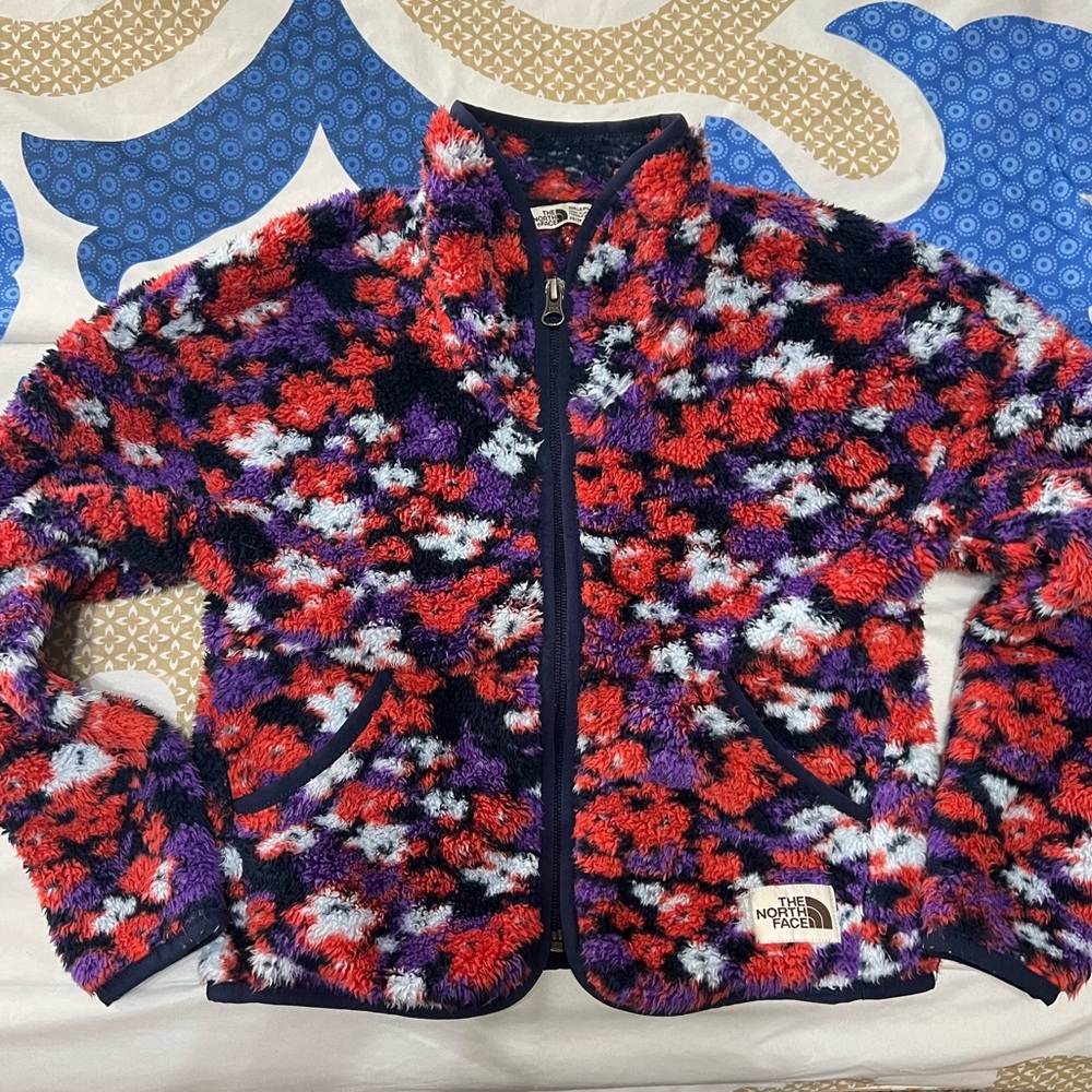 The North Face Fleece Floral Jacket size XS girls